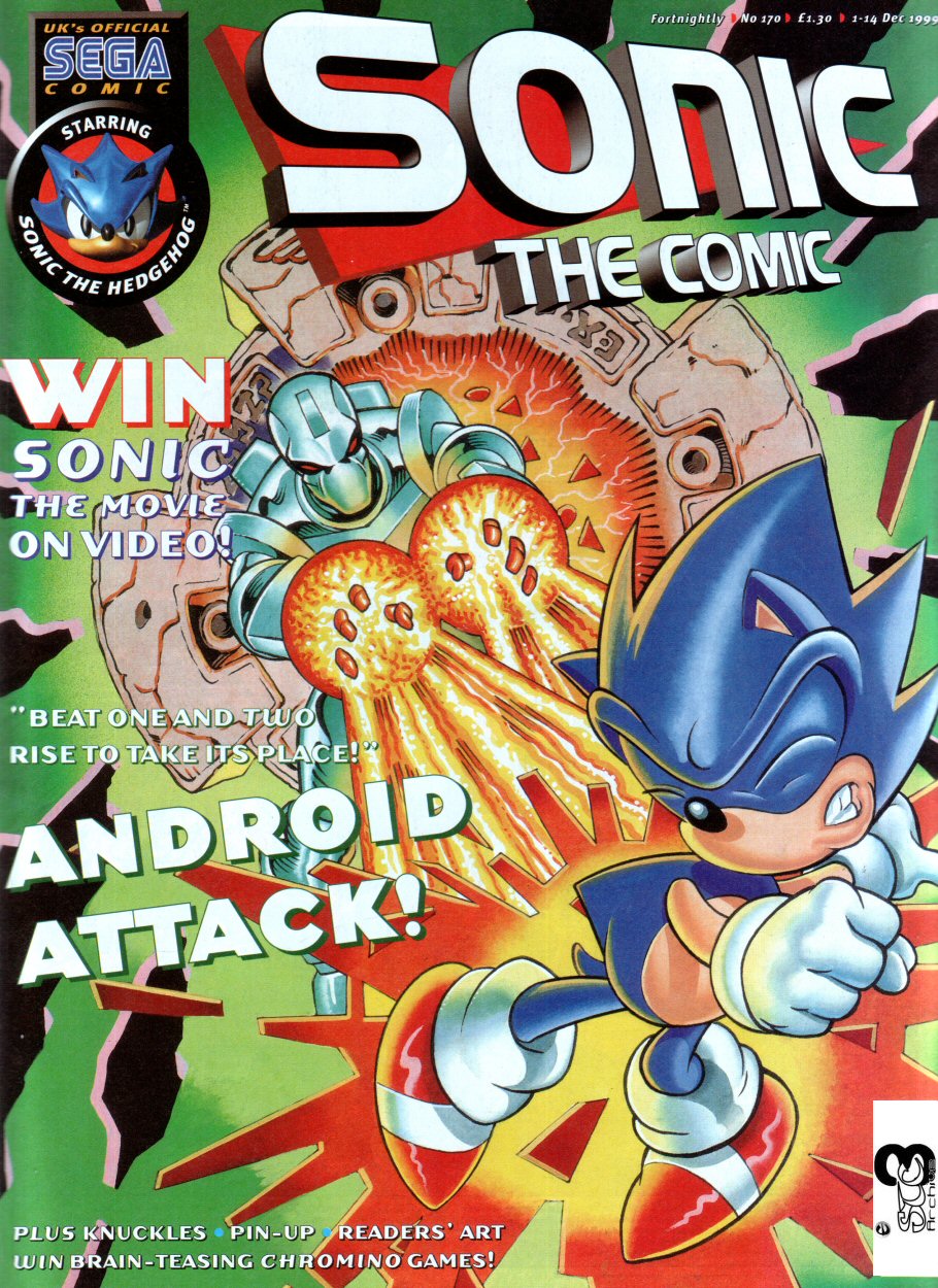 Sonic - The Comic Issue No. 170 Cover Page